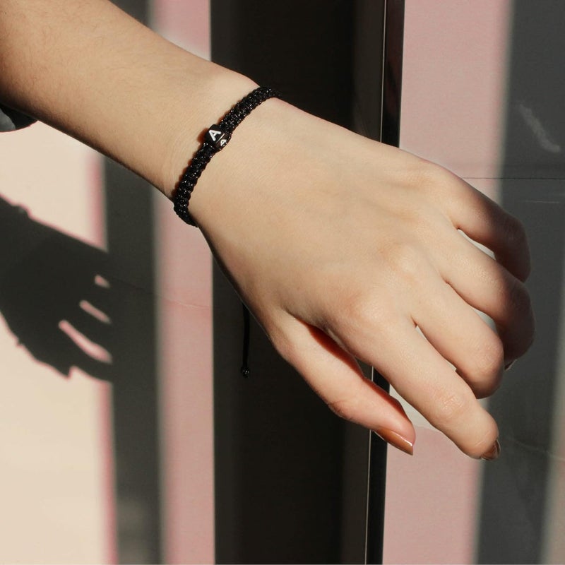Btysun Initial Bracelets for Women Men Gifts for Her Teen Girl Best Friend Birthday Graduation Dainty Braided Bracelets Letter A-Z Charm Adjustable Link Mother's Day Jewelry Mom Christmas Gifts Valentine's Day Jewelry - Image 5